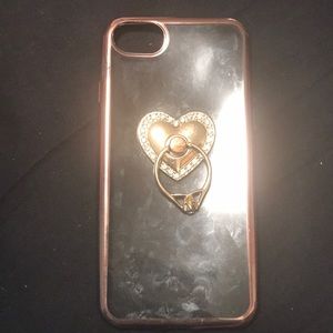 iPhone 7 clear case with ring